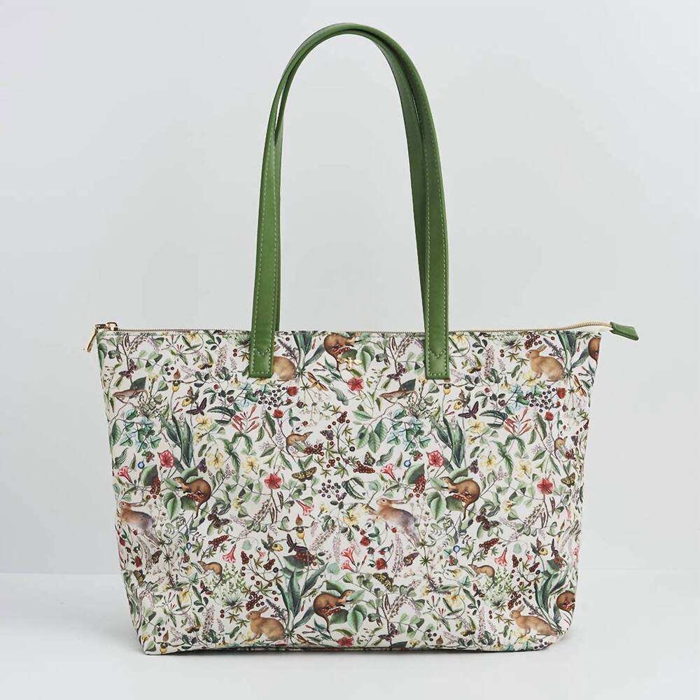 NEW FABLE ENGLAND women's woodlands tote bag in green
